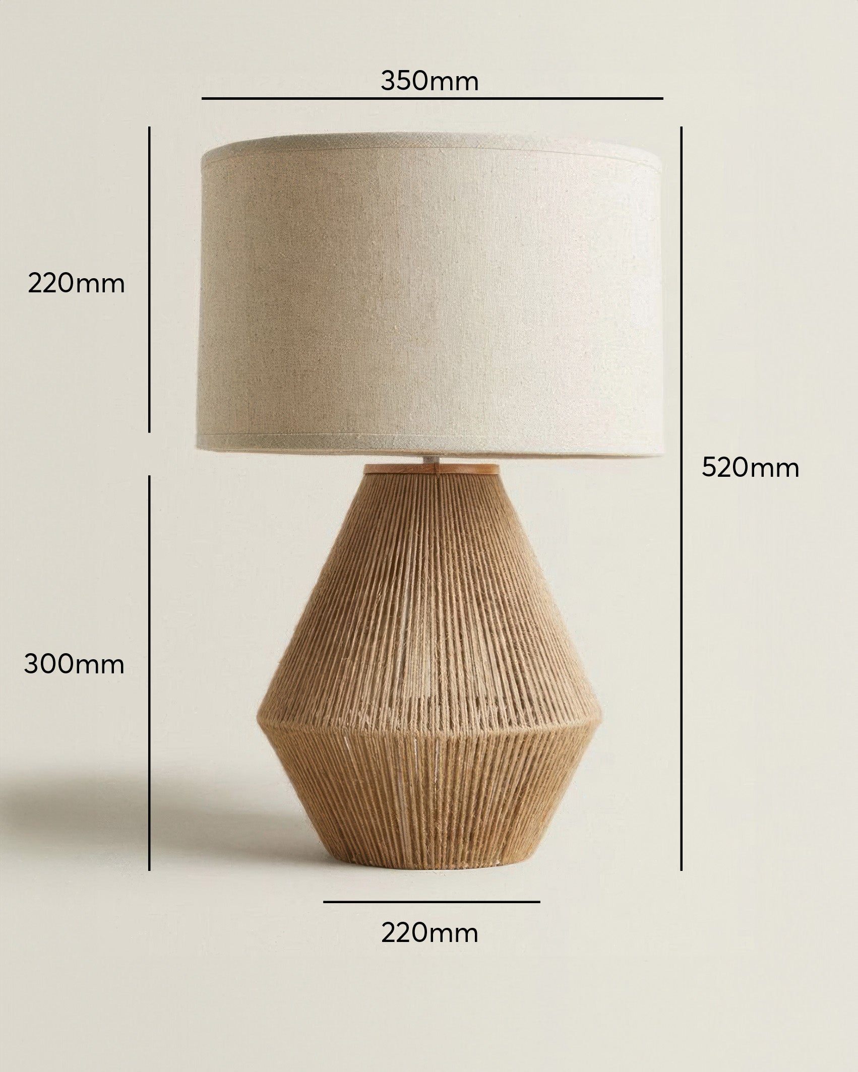 KumoWeave Hemp Desk Lamp With Eco Friendly Weave And Japanese Minimalist Design