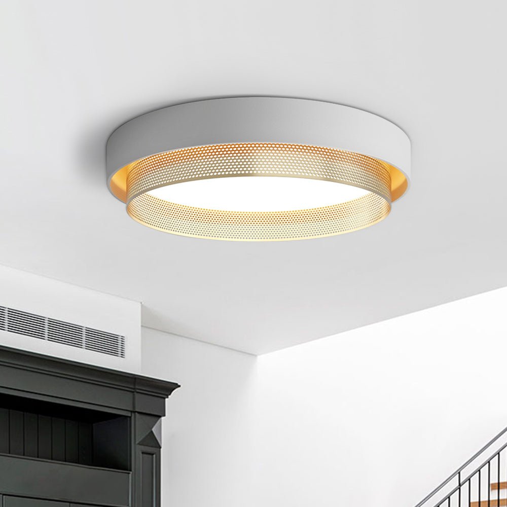 Hollow Round LED Ceiling Light By LumenNova In White And Black CE Certified