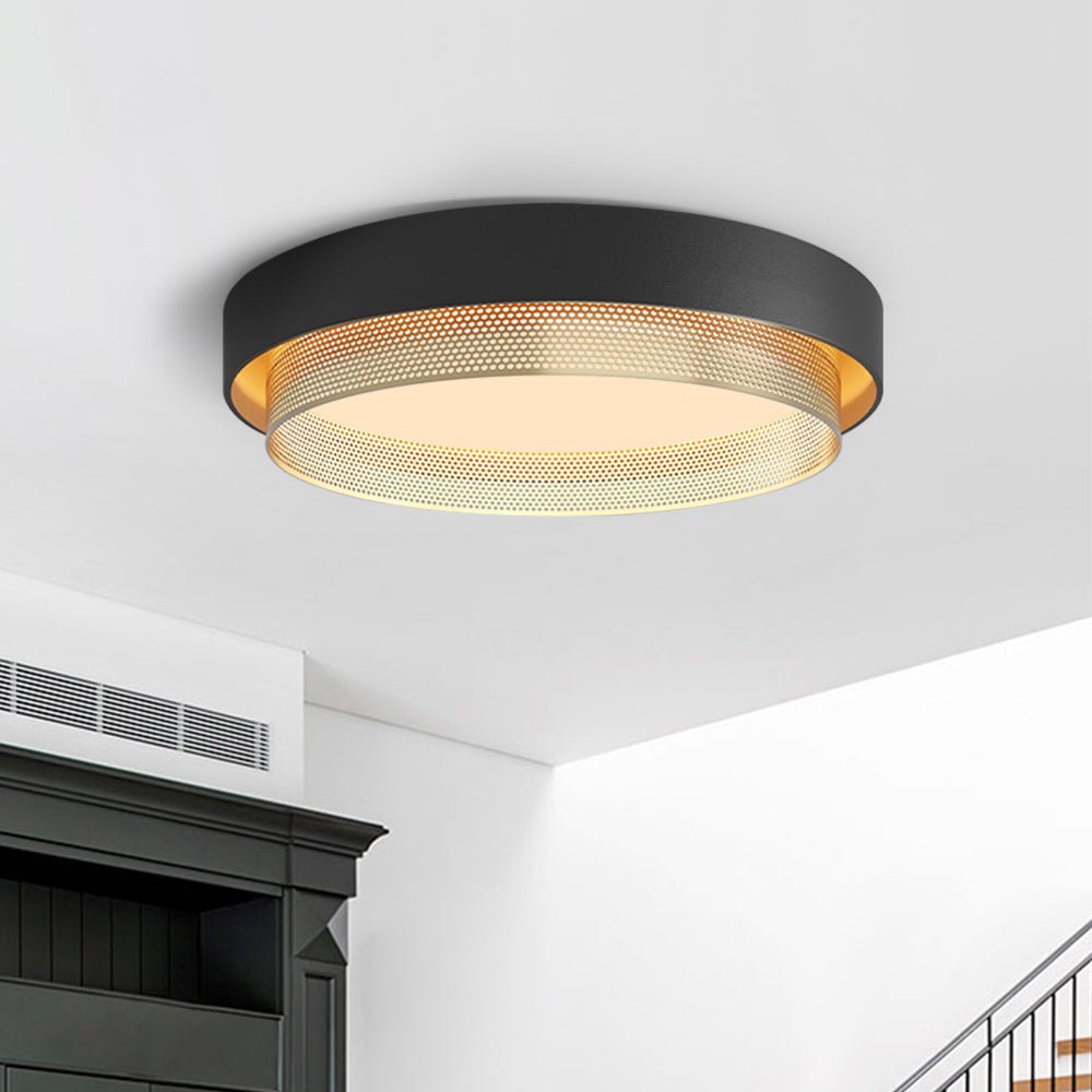 Hollow Round LED Ceiling Light By LumenNova In White And Black CE Certified
