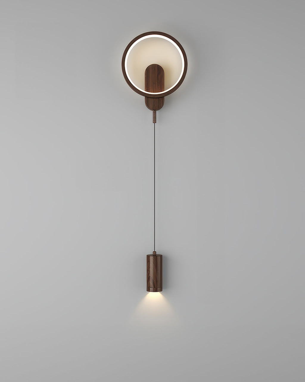 Elara Nordic Wood Grain Wall Lamp With Japandi Influence